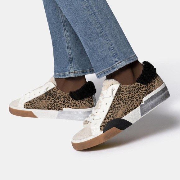 Zina Leopard Plush Sneakers - Picture 16 of 16
